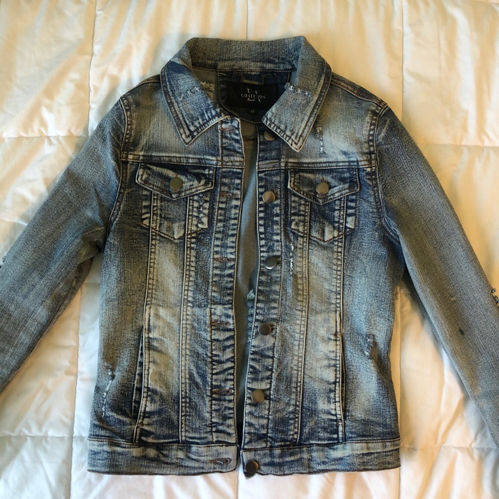 Distressed jean jacket from LA Coalition